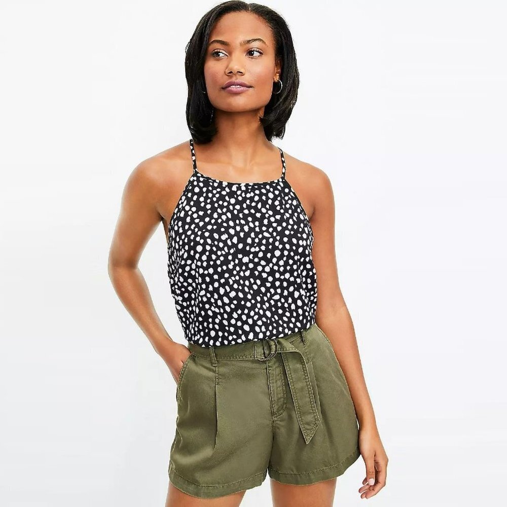 NWT New $50 LOFT Spotted Halter Top Size M